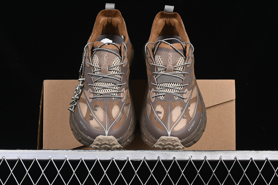 Hoka [1157050 RBBR]-[HOKA ONE SATISFY RUNNING MAFATE TRAIL BROWN/GREY] - Image 13