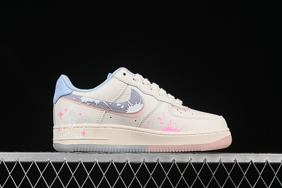 Nike [CW1574-058]-[AIR FORCE 1 07 LOW PINK AND BLUE LOVE WHITE/PINK/BLUE]-[WOMAN:36-39]-[MAN:40-45] - Image 16