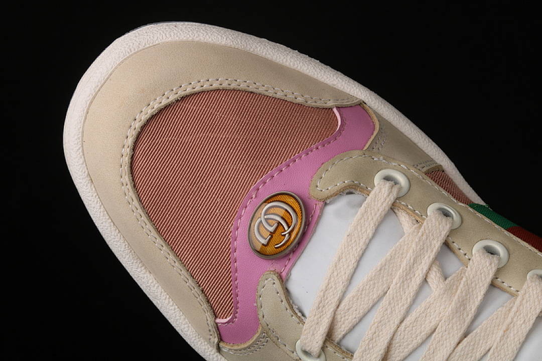 Gucci [GU*CCI ACE EMBROIDERED LOW-TOP SNEAKER BEIGE/WHITE/GREEN-PINK]-[WOMAN:35-40] - Image 11