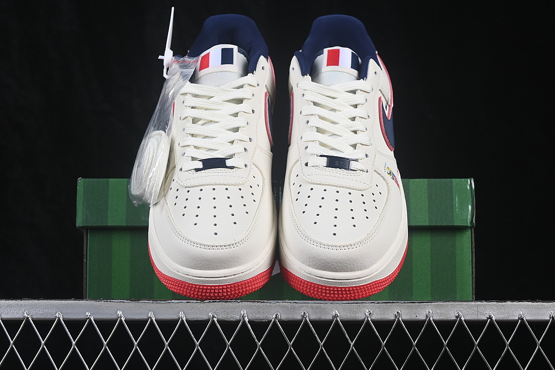 Nike [DD1982-372]-[AIR FORCE 1 07 LOW CASUAL SNEAKERS WHITE/BLACK/RED]-[WOMAN:36-39]-[MAN:40-45] - Image 12
