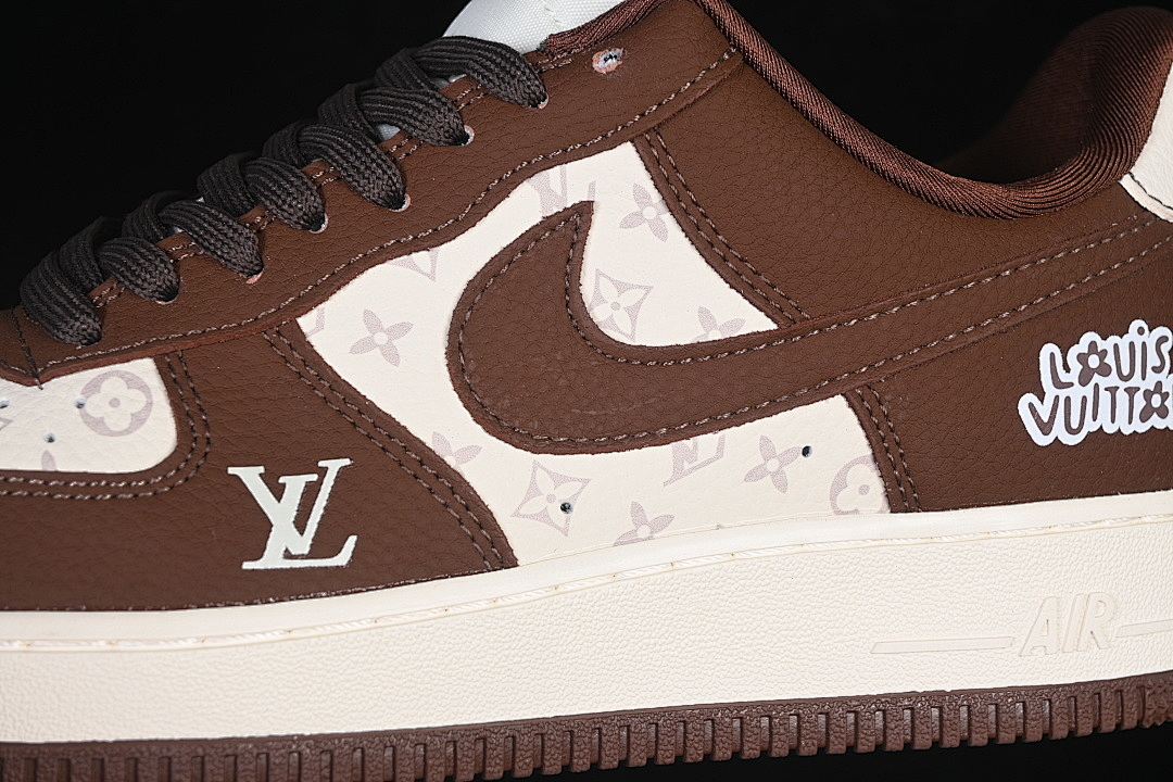 Nike [DF0188-127]-[AIR FORCE 1 07 LOW CASUAL SNEAKERS WHITE/BROWN]-[WOMAN:36-39]-[MAN:40-45] - Image 8