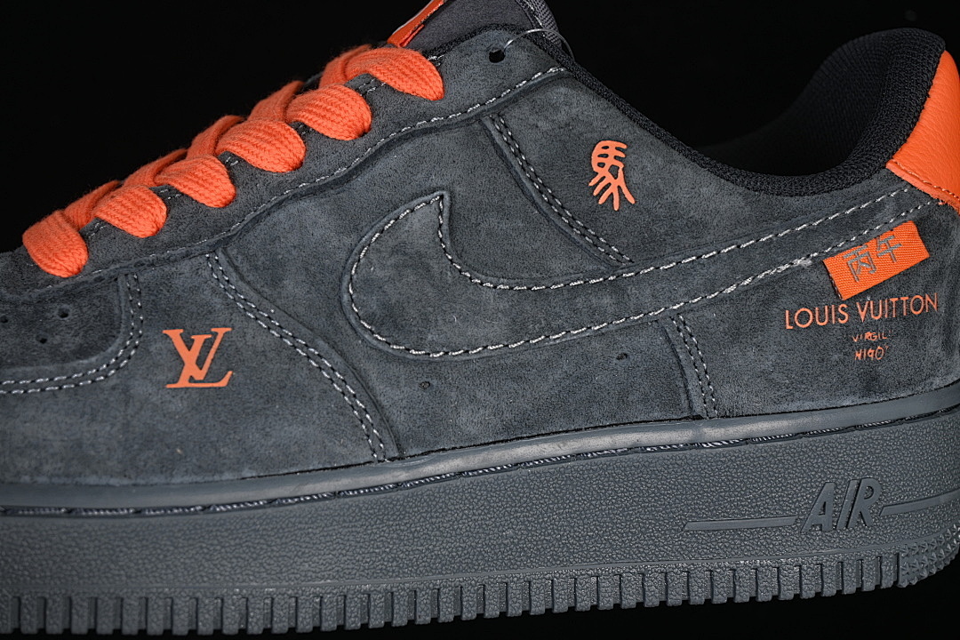Nike [FV3694-105]-[AIR FORCE 1 07 LOW GREY/ORANGE/GREY]-[WOMAN:36-39]-[MAN:40-45] - Image 8