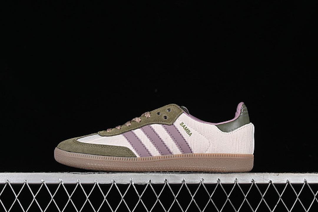 Purple Adidas ORIGINALS GAZELLE INDOOR WHITE/PURPLE/GREEN · JP5675, photo 1