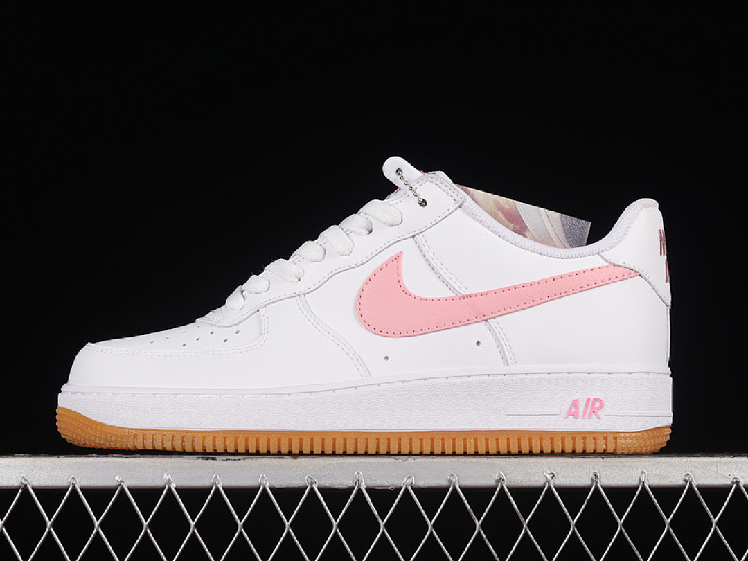 Nike [DM0576-101]-[AIR FORCE 1 LOW COLOR OF THE MONTH WHITE/PINK/GUM YELLOW/METALLIC GOLD]-[36-45], photo 1