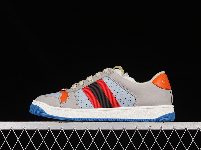 Gucci Gucci SCREENER SNEAKERS LIGHT GREY/MULTI-COLOR/RED · 9Y9209666, photo 1