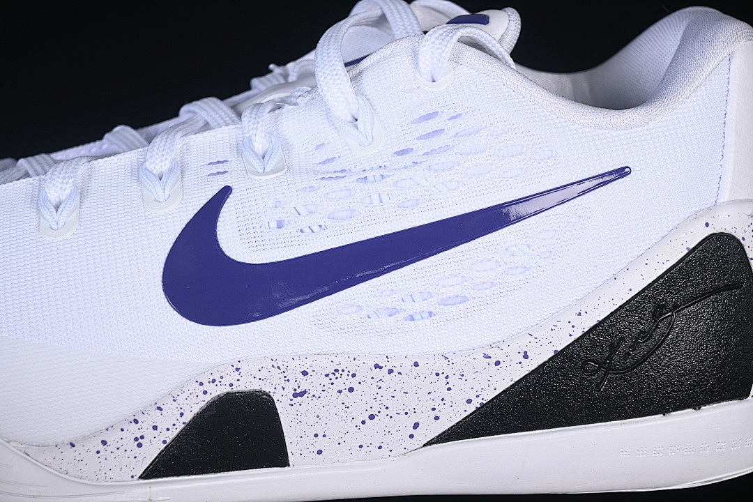 Nike [IH1401-100]-[KOBE 9 ELITE LOW EM PROTRO WHITE/COURT PURPLE/WHITE]-[WOMAN:39]-[MAN:40-47.5] - Image 9