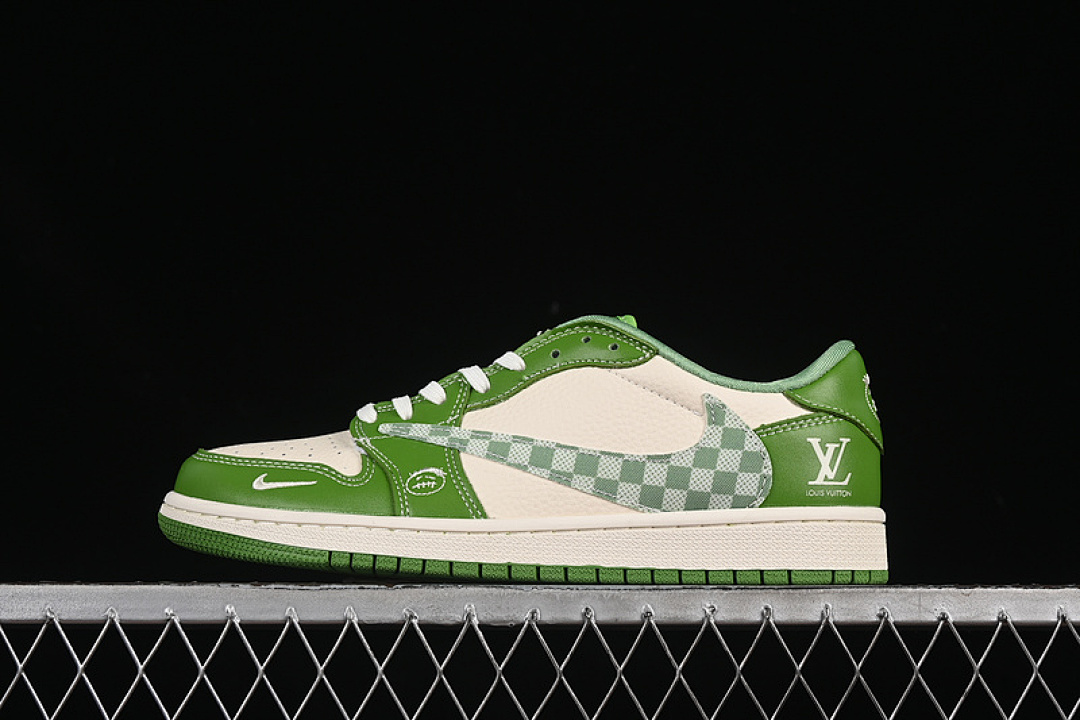 Jordan [XS2024-058]-[TRAVIS SCOTT X FRAGMENT DESIGN AIR JORDAN 1 LOW OG SP WHITE/GREEN]-[36-45], photo 1