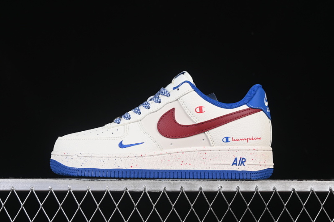 Nike [QW5606-266]-[AIR FORCE 1 07 LOW WHITE/BLUE/RED]-[WOMAN:36-39]-[MAN:40-45] - Image 2