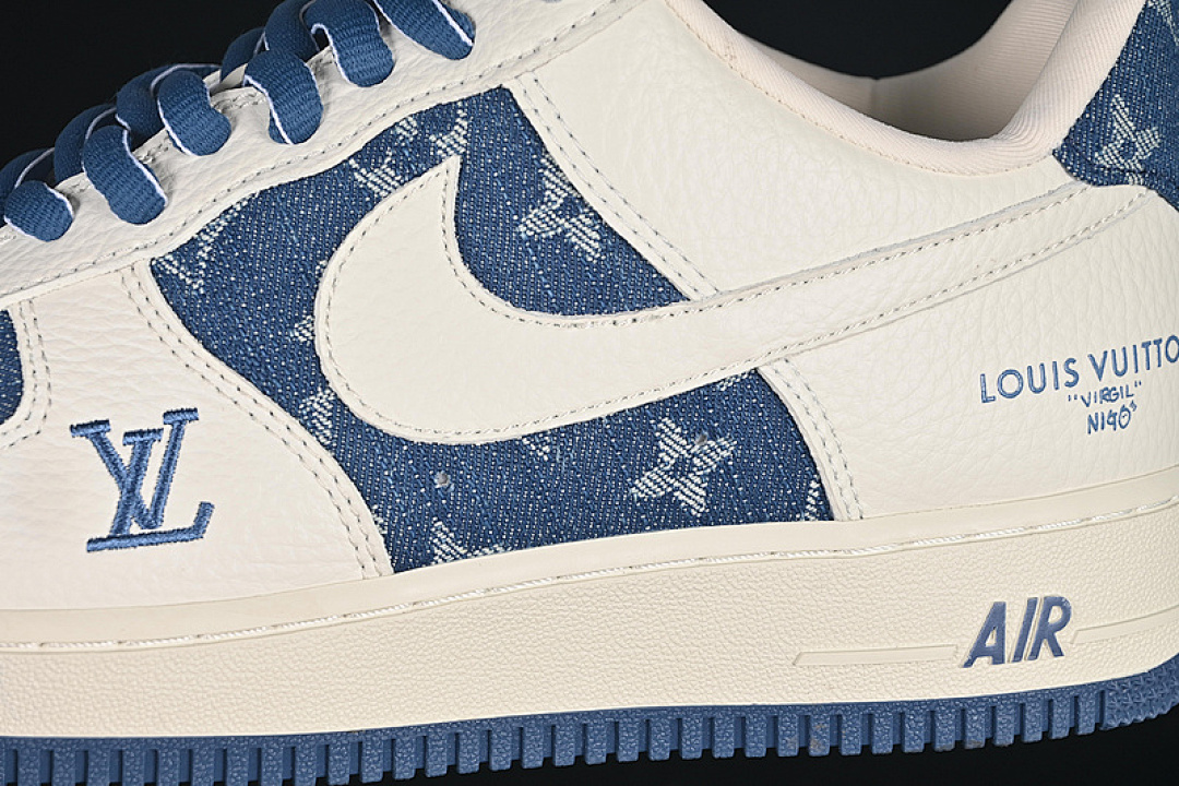 Nike [SC9207-536]-[AIR FORCE 1 07 LOW LV WHITE/BLUE]-[WOMAN:36-39]-[MAN:40-45] - Image 7
