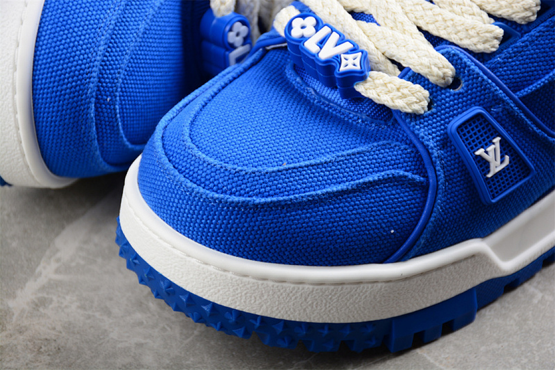 Louis Vuitton [L*V TRAINER MAXI WHITE/BLUE]-[WOMAN:35-39]-[MAN:40-45] - Image 9