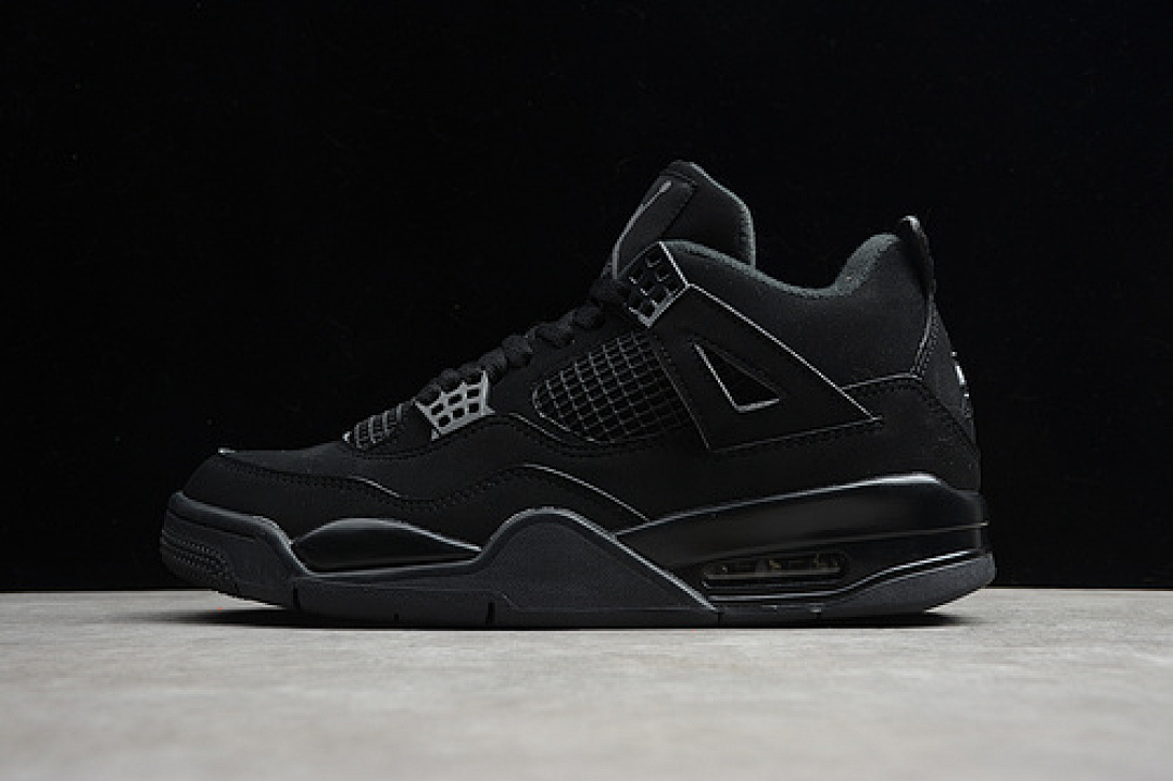 Jordan AIR Jordan RETRO 4 BLACK CAT BLACK/BLACK · CU1110-010, photo 1