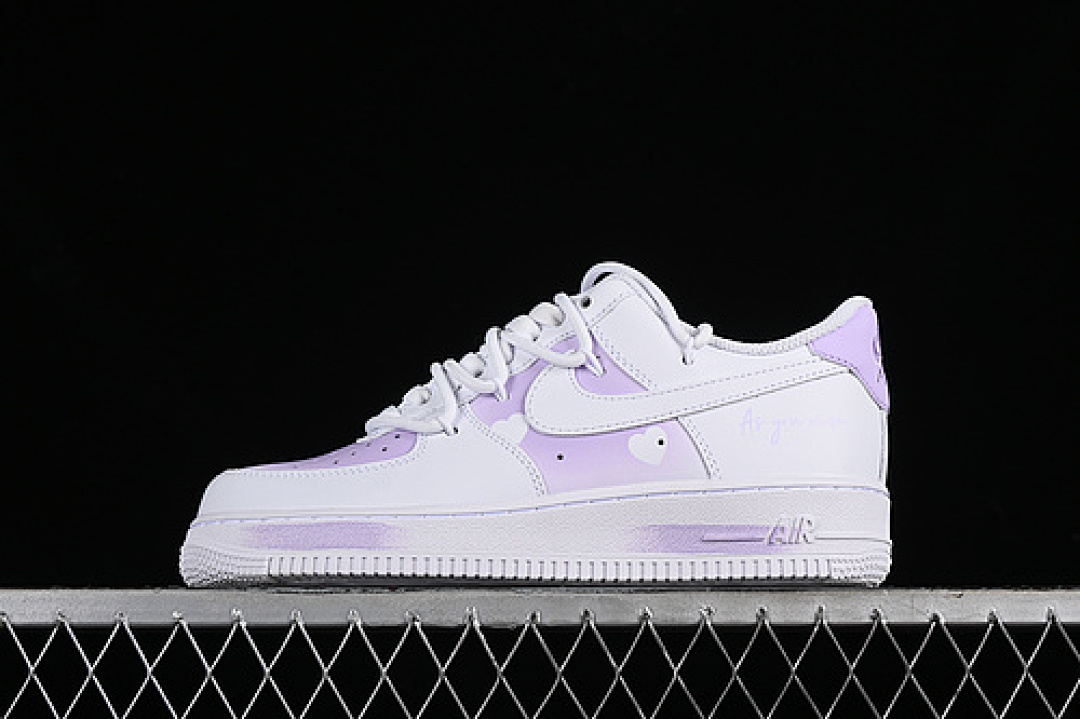 Nike [ZH0316-028]-[AIR FORCE 1 07 LOW WHITE/PURPLE]-[WOMAN:36-39]-[MAN:40-45], photo 1