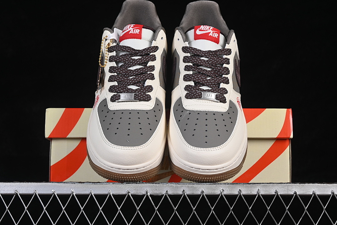 Nike [QW5288-137]-[AIR FORCE 1 07 LOW WHITE/GREY/RED/BLACK]-[WOMAN:36-39]-[MAN:40-45] - Image 13