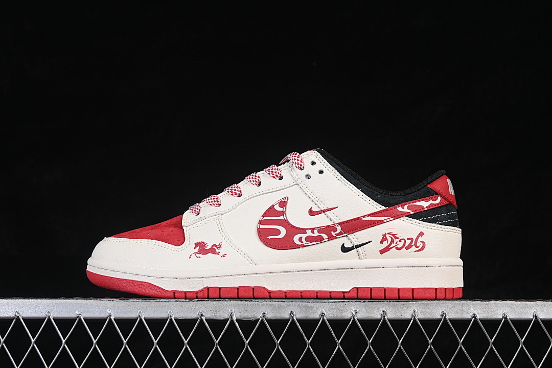 Unbranded [FC1688-244]-[DUNK LOW CASUAL SNEAKERS RED/WHITE]-[WOMAN:36-39]-[MAN:40-45], photo 1