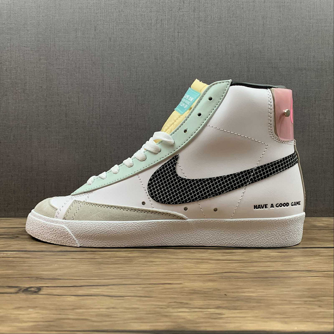 Unbranded [DO2331-101]-[BLAZER MID HAVE A GOOD GAME WHITE/WHITE/MULTI-COLOR]-[UNISEX:36-45], photo 1