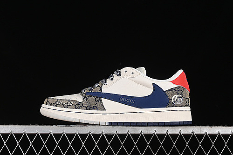 Jordan TRAVIS SCOTT X FRAGMENT DESIGN AIR Jordan 1 LOW OG SP WHITE/GREY/BLUE/RED · XY2688-118, photo 1