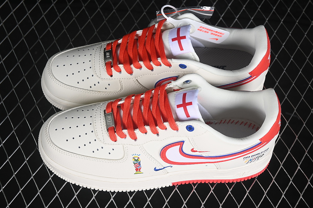 Nike [DD1982-368]-[AIR FORCE 1 07 LOW CASUAL SNEAKERS RED/WHITE]-[WOMAN:36-39]-[MAN:40-45] - Image 10
