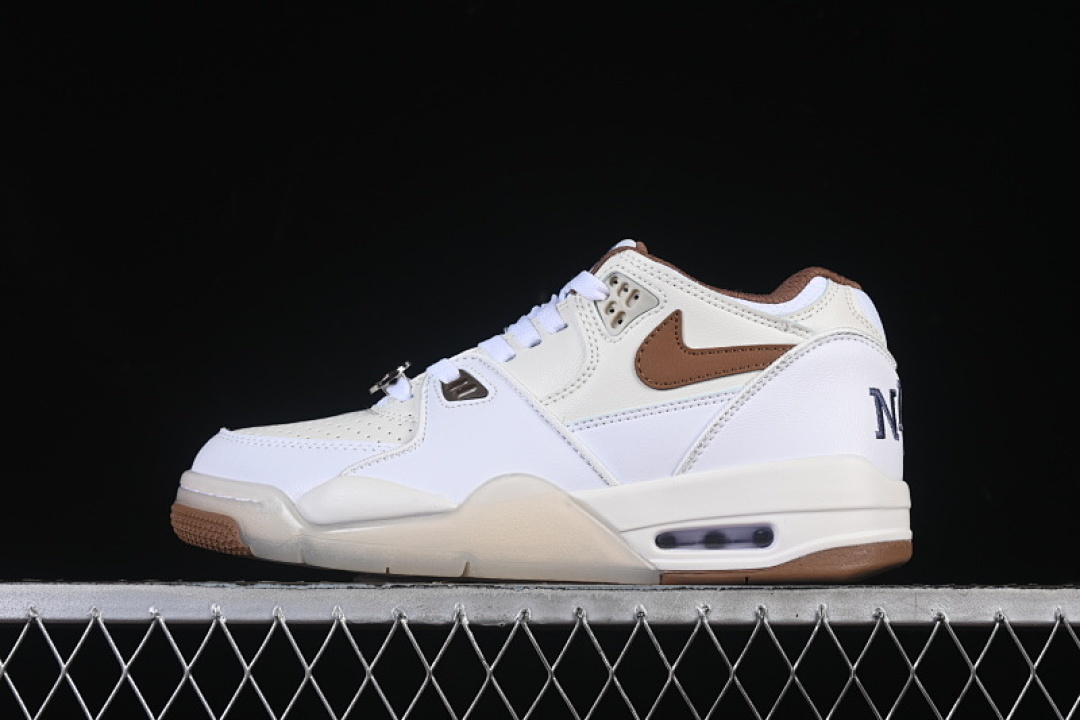 Unbranded [IB8866-121]-[AIR FLIGHT 89 LOW BASKETBALL SHOES BROWN/WHITE]-[WOMAN:36-39]-[MAN:40-46], photo 1
