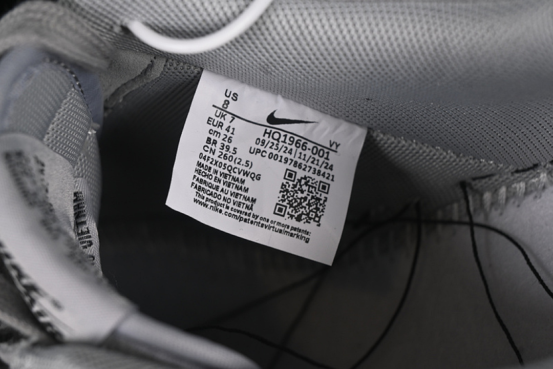 Nike [HQ1966-001]-[AIR FORCE 1 07 LOW LIGHT SMOKE GREY/BLACK]-[WOMAN:36-39]-[MAN:40-45] - Image 5