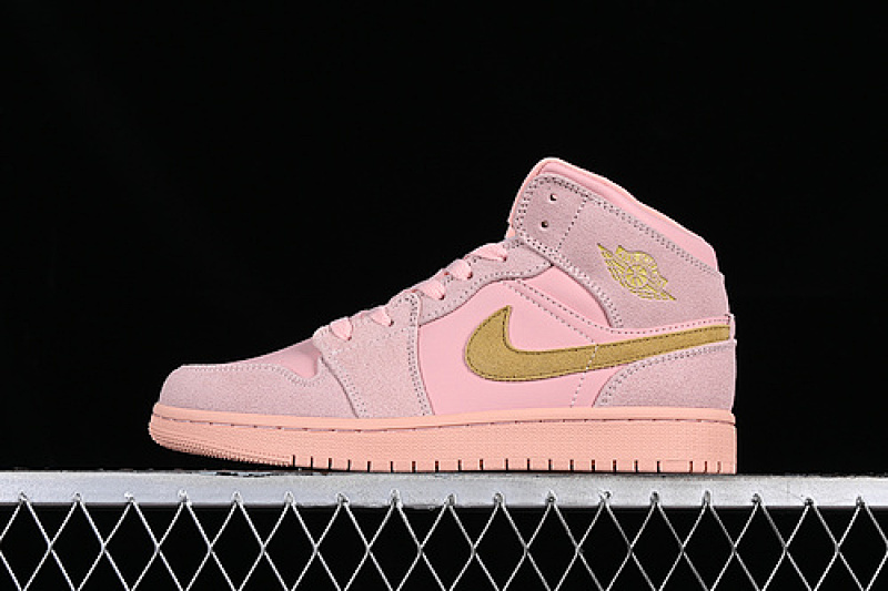 Jordan AIR Jordan 1 MID YELLOW/PINK/GREY · 852542-600, photo 1