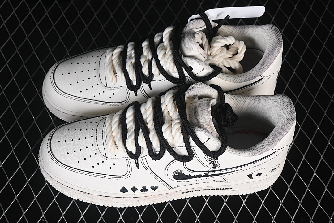Nike [315122-313]-[AIR FORCE 1 07 LOW WHITE/BLACK/WHITE]-[WOMAN:36-39]-[MAN:40-45] - Image 11