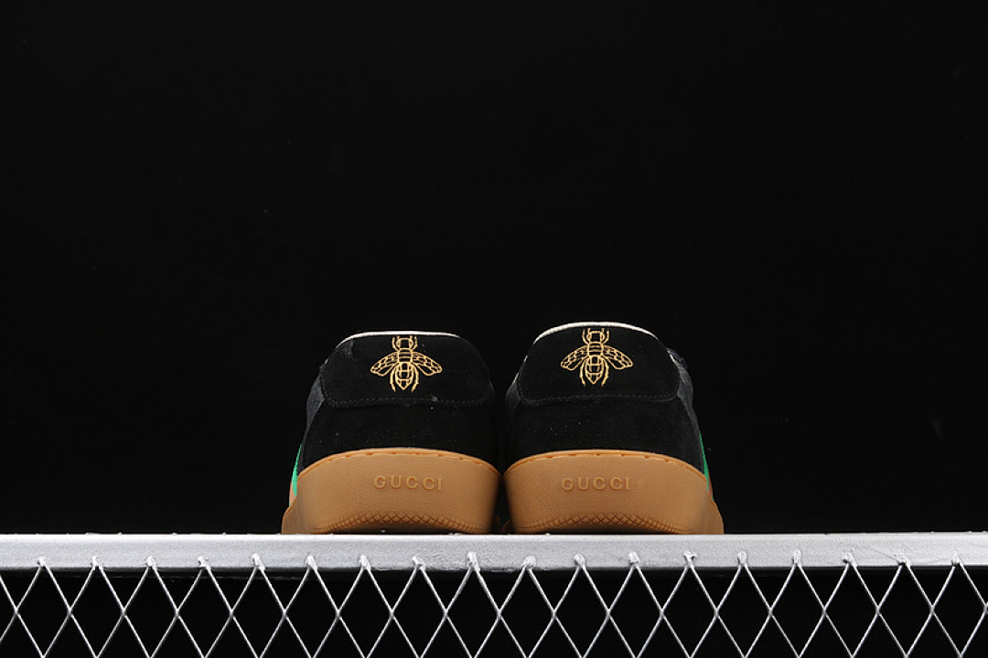 Gucci [GU*CCI ACE EMBROIDERED LOW-TOP SNEAKER BLACK/GREY]-[UNISEX:38-44] - Image 12