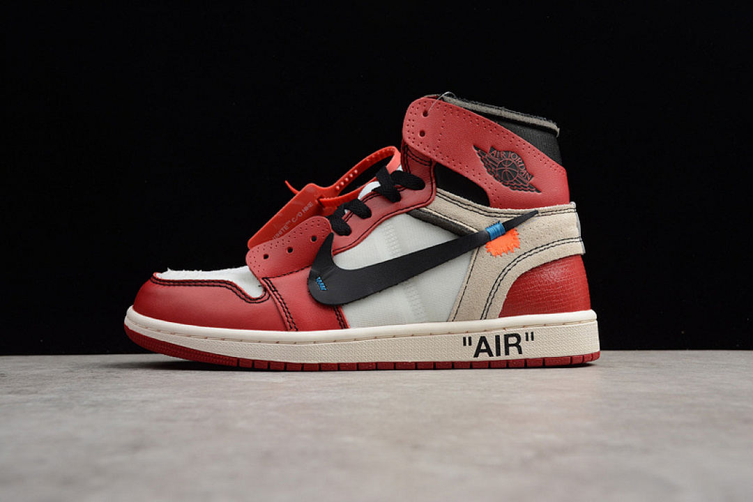Off-White AIR Jordan 1 HIGH X OW CHICAGO WHITE/BLACK-VARSITY RED · AA3834-101, photo 1