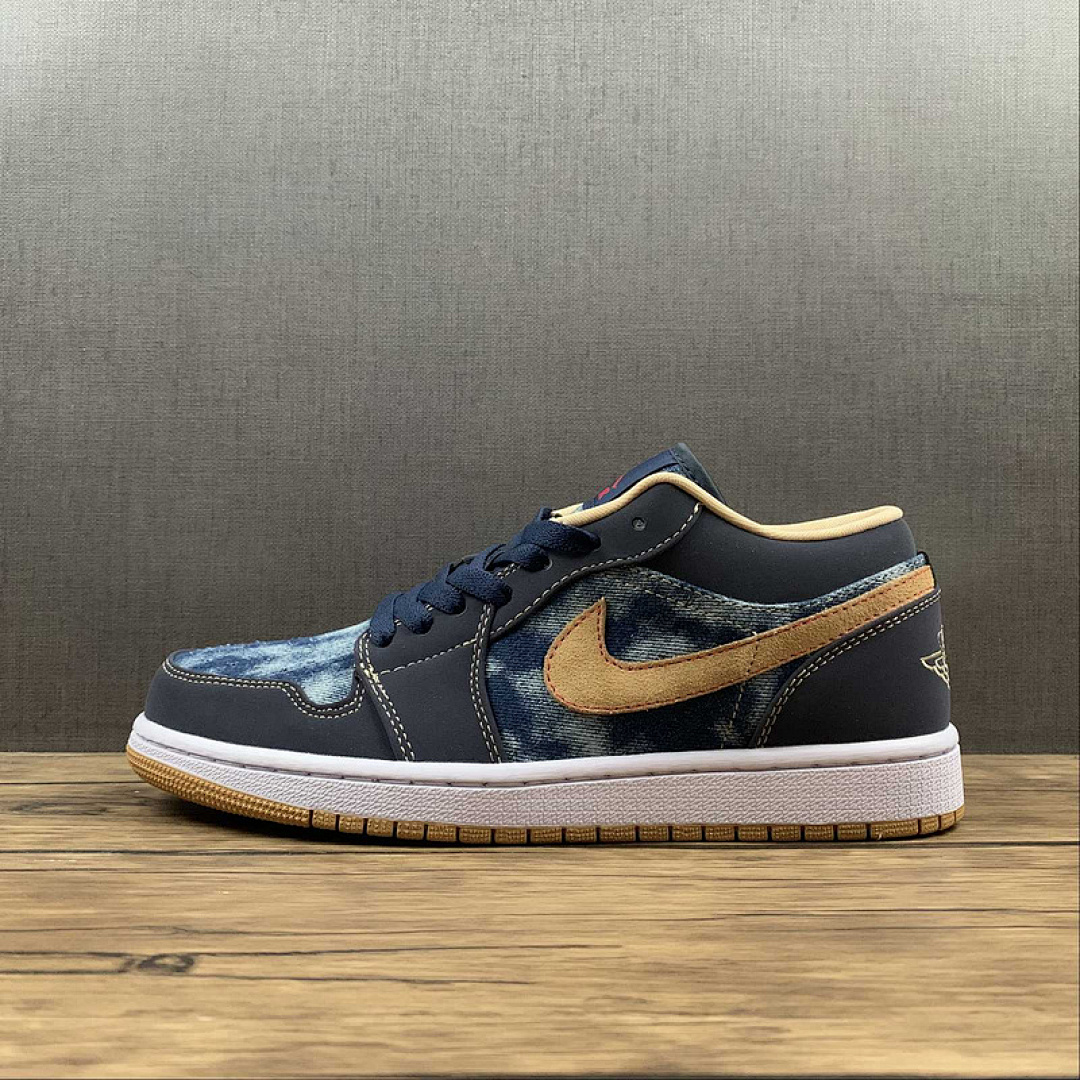 Jordan [DH1259-400]-[AIR JORDAN 1 LOW SE DENIM MIDNIGHT NAVY/MUSLIN]-[WOMAN:36-39]-[MAN:40-46], photo 1
