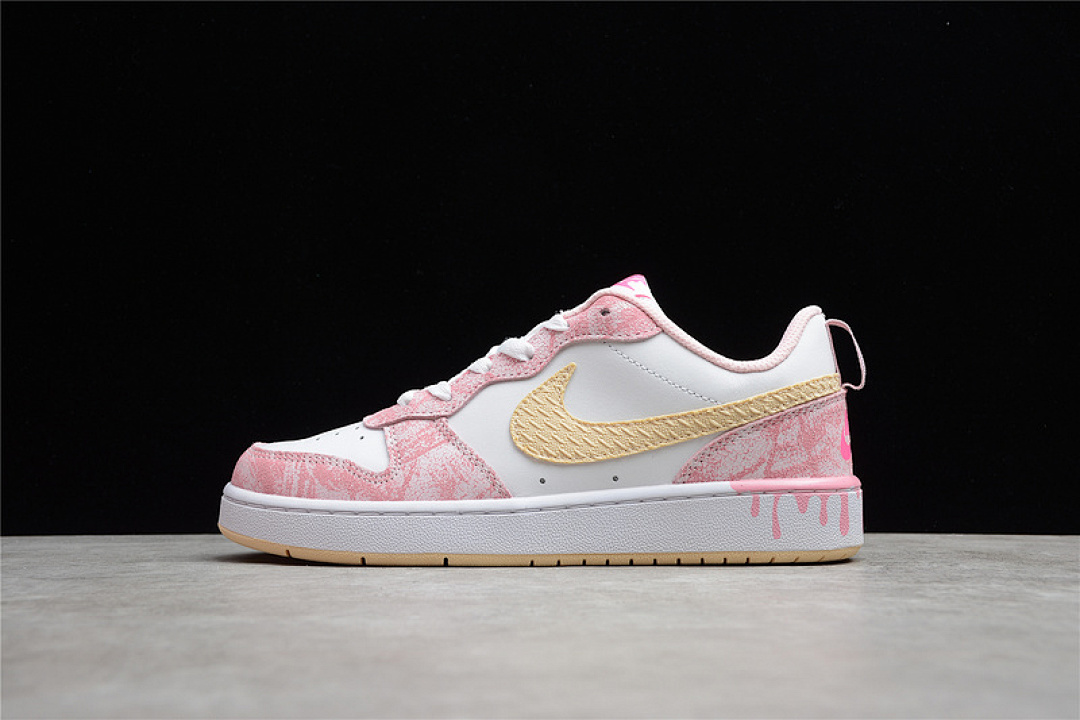 Unbranded [CK5426-101]-[COURT BOROUGH LOW 2 WHITE/WHITE/PINK]-[WOMAN:35.5-40], photo 1
