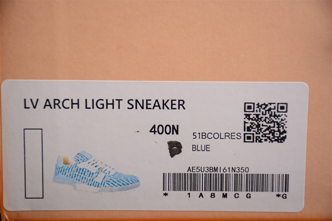 Louis Vuitton [L*V TRAINER SNEAKER LOW BASKETBALL SHOES WHITE/BLUE]-[MAN:38-45] - Image 3