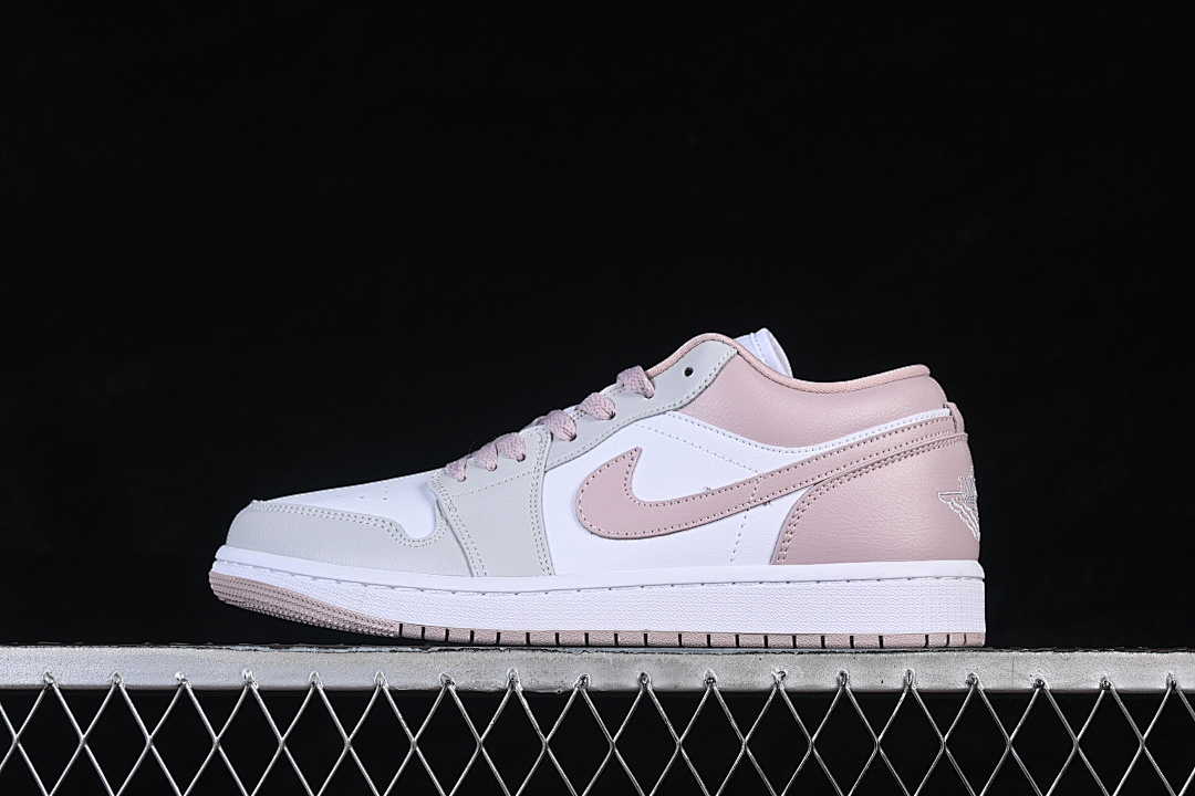 Jordan [DC0774-606]-[JORDAN 1 LOW PARTICLE ROSE/WHITE/NEUTRAL GREY]-[WOMAN:36-39]-[MAN:40-46], photo 1