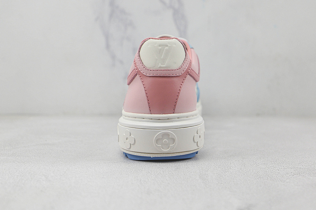 Louis Vuitton [L*V TRAINER SNEAKERS WHITE/BLUE/PINK]-[WOMAN:35-40] - Image 9