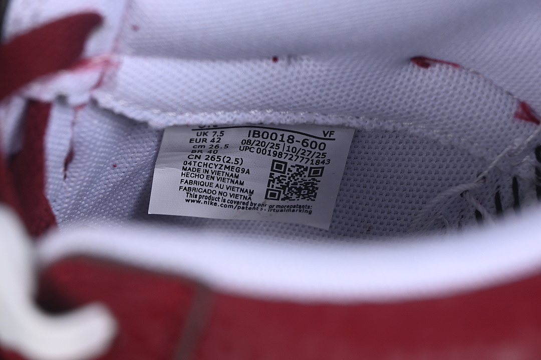 Nike [IB0018-600]-[AIR FORCE 1 LOW TEAM RED/WHITE]-[WOMAN:36-39]-[MAN:40-45] - Image 6