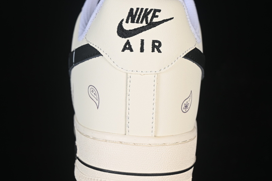 Nike [DD8959-100]-[AIR FORCE 1 07 LOW CASUAL SNEAKERS BEIGE/BLACK]-[WOMAN:36-39]-[MAN:40-45] - Image 6