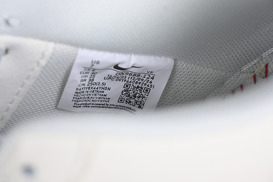 Nike [DN9688-124]-[AIR FORCE 1 07 LOW CASUAL SNEAKERS WHITE/NAVY BLUE/RED]-[WOMAN:36-39]-[MAN:40-45] - Image 6