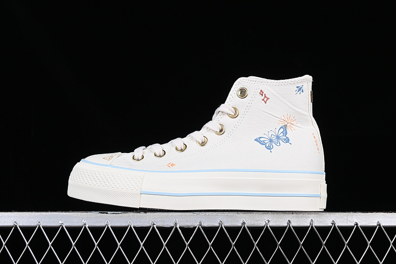Converse Converse CHUCK TAYLOR ALL STAR LIFT HIGH CREAM WHITE/BLACK/GREY · A07135C, photo 1