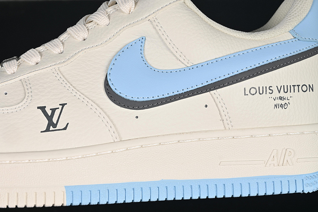Nike [CS5288-028]-[AIR FORCE 1 07 LOW LV WHITE/BLUE/GREY]-[WOMAN:36-39]-[MAN:40-45] - Image 8