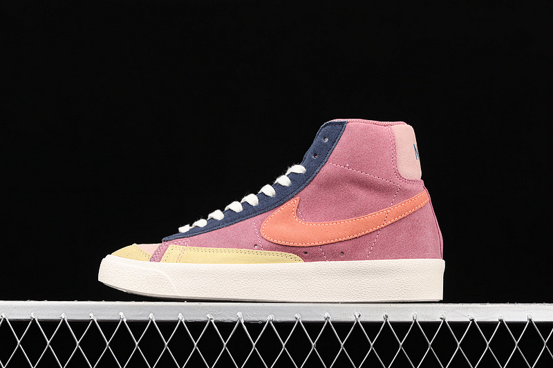 Nike BLAZER MID 77 DESERT BERRY RED/DEEP NAVY BLUE/WASHED LEMON YELLOW/ATOMIC POWDER · DC9179-664, photo 1