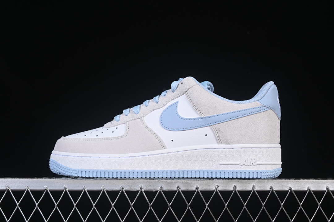 Nike Nike AIR FORCE 1 07 LOW WHITE/GREY/BLUE · FQ8714-005, photo 1