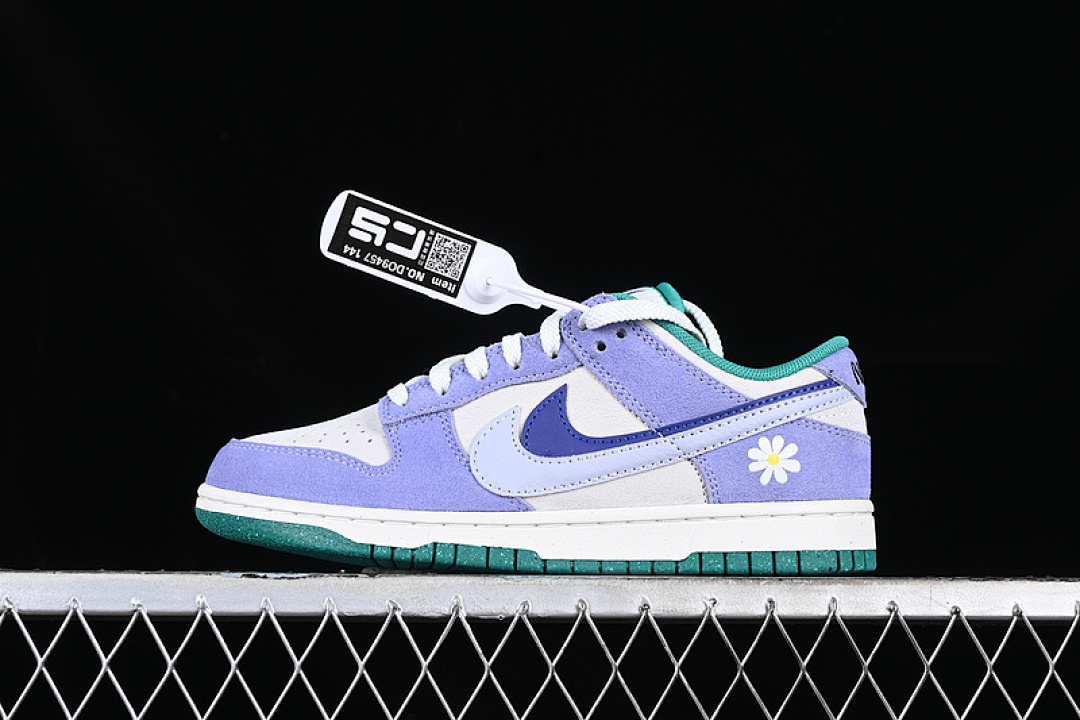 Purple Nike SB DUNK LOW 85 WHITE/PURPLE/GREY/GREEN · DO9457-144, photo 1