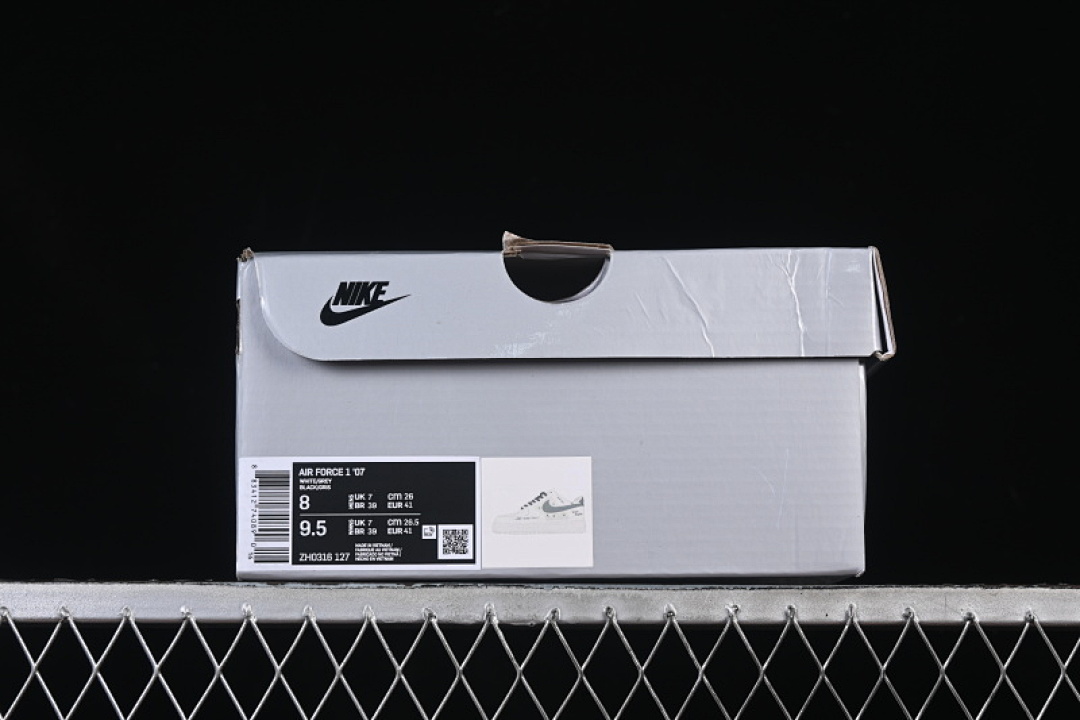 Nike [ZH0316-127]-[AIR FORCE 1 07 LOW CASUAL SNEAKERS WHITE/NAVY BLUE]-[WOMAN:36-39]-[MAN:40-45] - Image 11