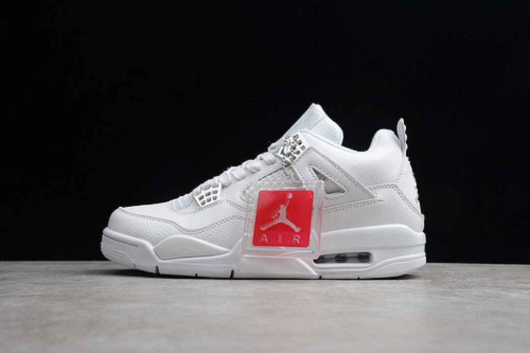 Jordan [84-82-93]-[308497-100]-[AIR JORDAN 4 RETRO PURE MONEY WHITE/METALLIC SILVER]-[MAN:40-46], photo 1