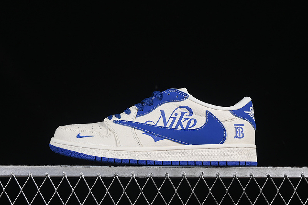Jordan [LD2025-007]-[TRAVIS SCOTT X FRAGMENT DESIGN AIR JORDAN 1 LOW OG SP WHITE/BLUE]-[36-45], photo 1
