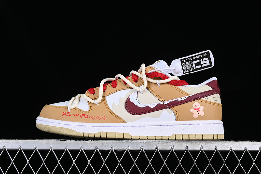 Unbranded [DV0833-100]-[DUNK LOW SB ALMOND COLOR/WHITE/RED]-[WOMAN:36-39]-[MAN:40-46], photo 1