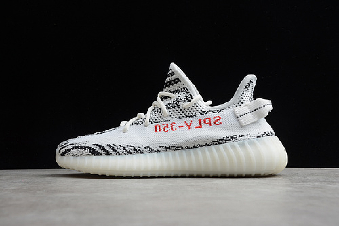 Adidas Adidas YEEZY BOOST 350 V2 ZEBRA WHITE/CORE BLACK/RED · CP9654, photo 1