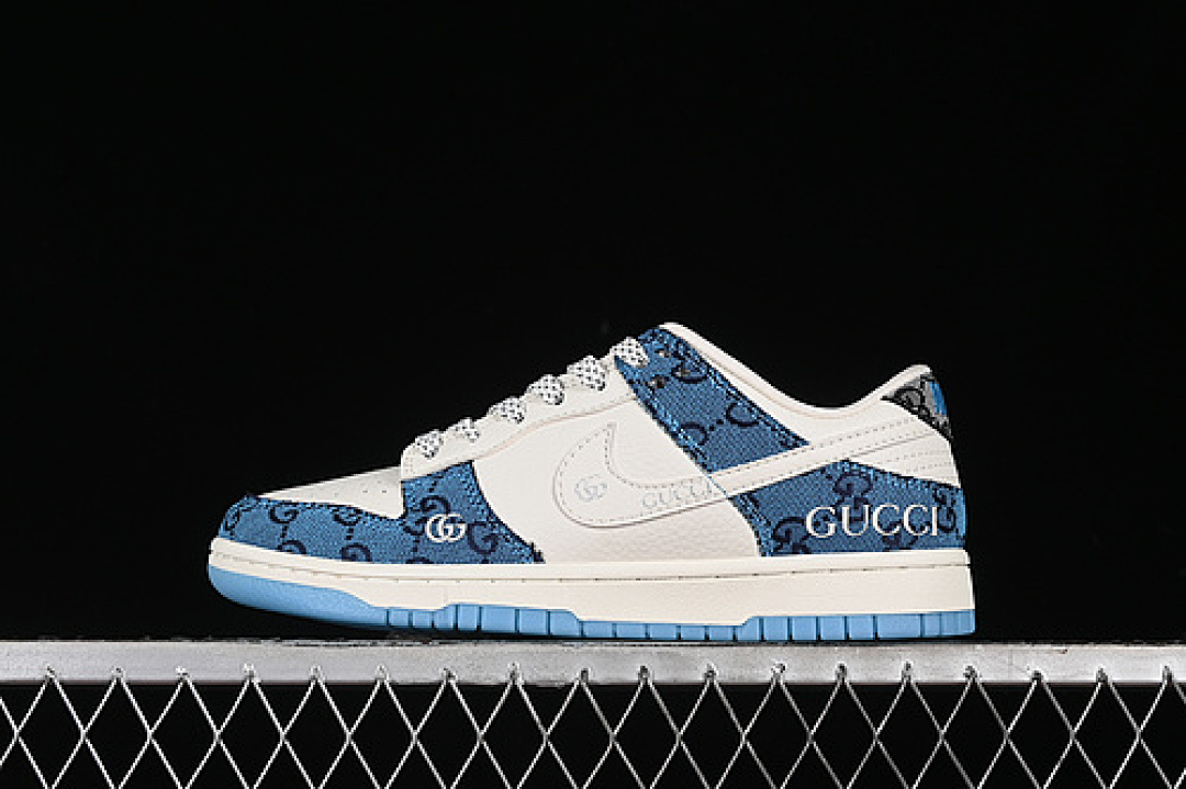 Unbranded [CF3688-002]-[SB DUNK LOW GU*CCI WHITE/BLUE/GREY]-[WOMAN:36-39]-[MAN:40-45], photo 1