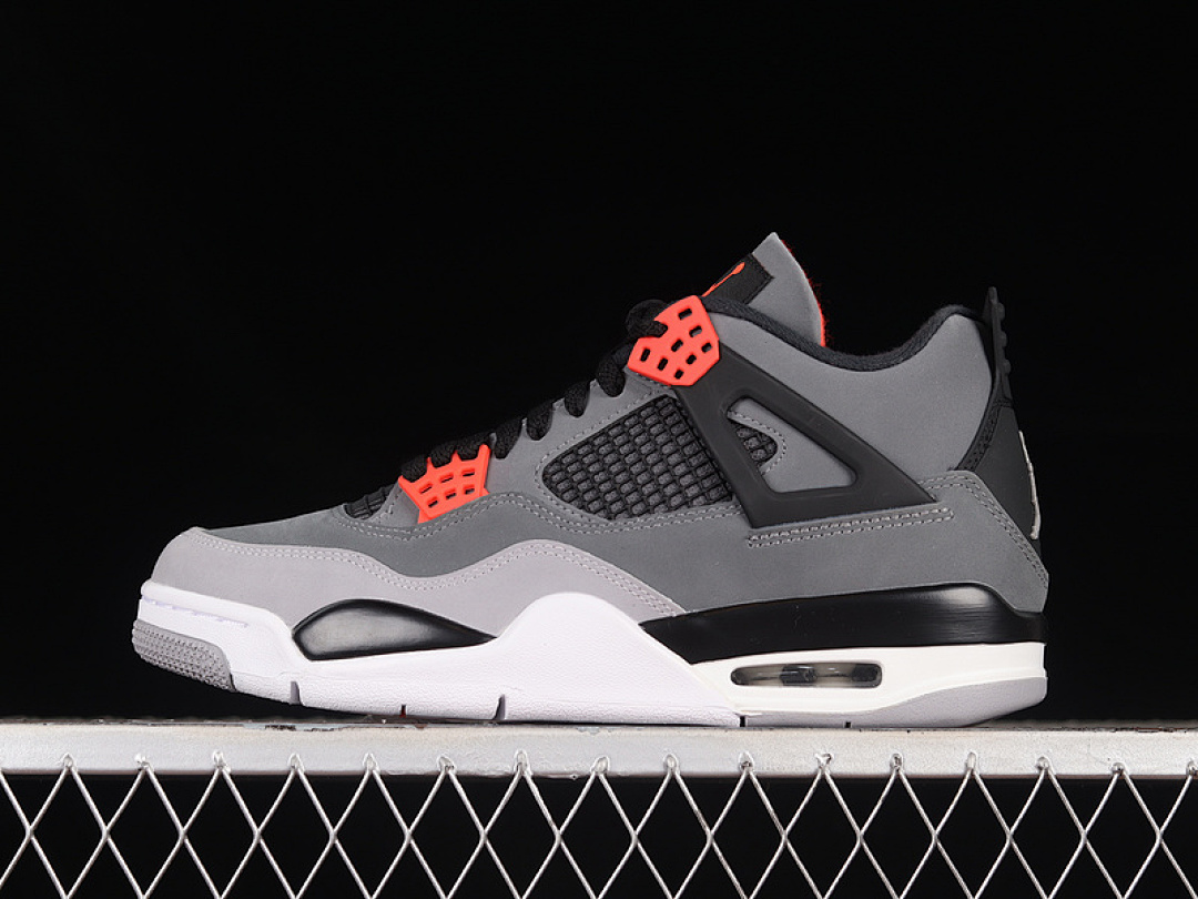 Jordan AIR Jordan 4 RETRO DARK GREY/INFRARED 23/BLACK/CEMENT GREY · DH6927-061, photo 1