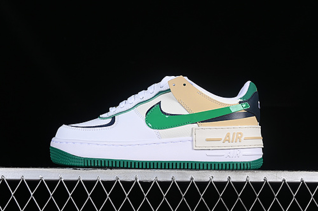 Nike [DZ1847-102]-[AIR FORCE 1 SHADOW WHITE/MALACHITE/SESAME/MIDNIGHT NAVY]-[WOMAN:35.5-40], photo 1