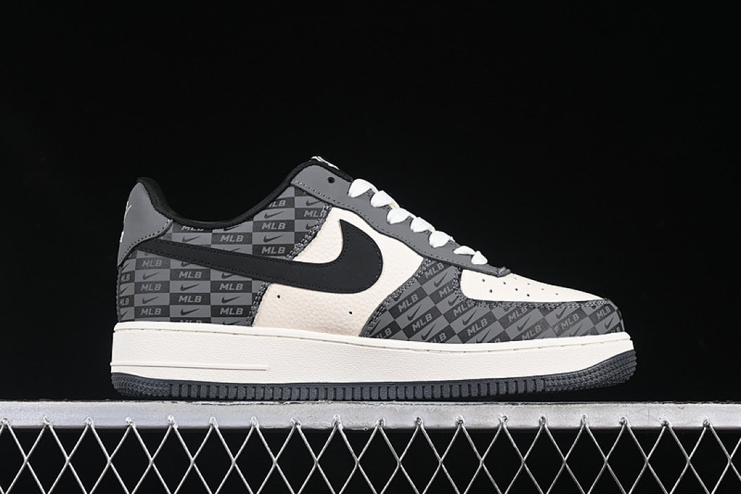 Nike [DF0188-038]-[AIR FORCE 1 07 LOW MLB WHITE/BLACK/GREY]-[WOMAN:36-39]-[MAN:40-45] - Image 16
