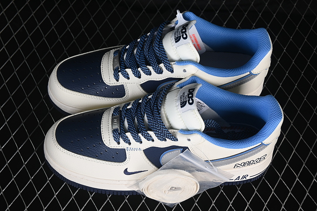 Nike [JP8028-067]-[AIR FORCE 1'07 LOW BEIGE/NAVY BLUE]-[WOMAN:36-39]-[MAN:40-45] - Image 11